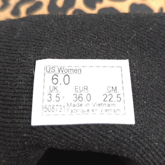 Vans Off the Wall Lace Up Athletic Shoe Womens Size 6 508731 Leopard Print - Picture 7 of 9